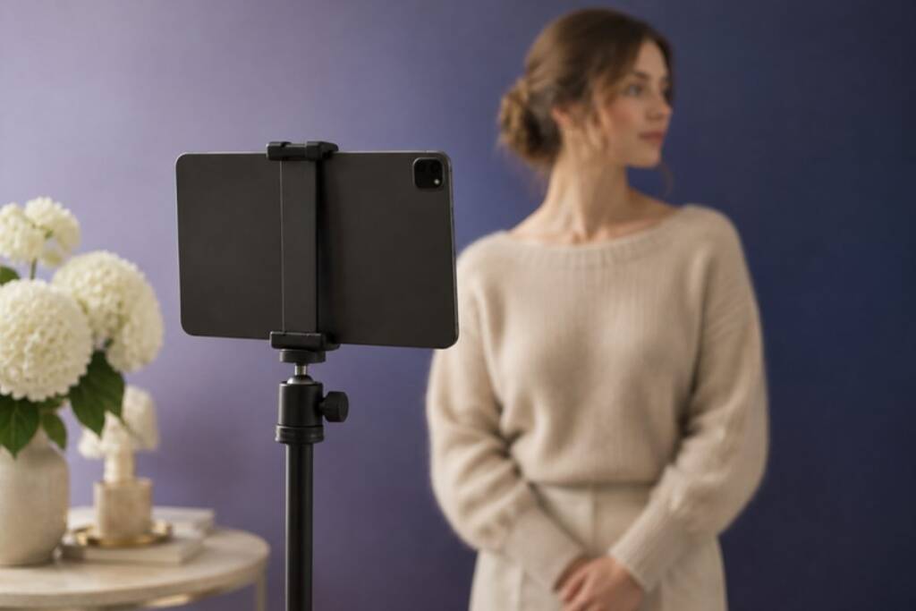 Acquisizione delle fotografie per la simulazione 3D Crisalix in studio